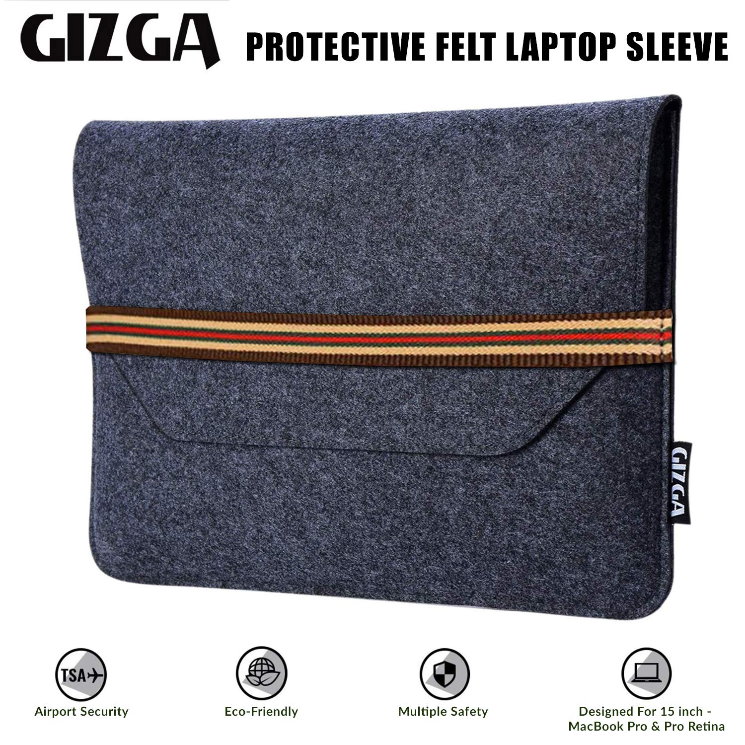 Laptop Bag Sleeve Case Cover Pouch for 15.6 Inch Laptops