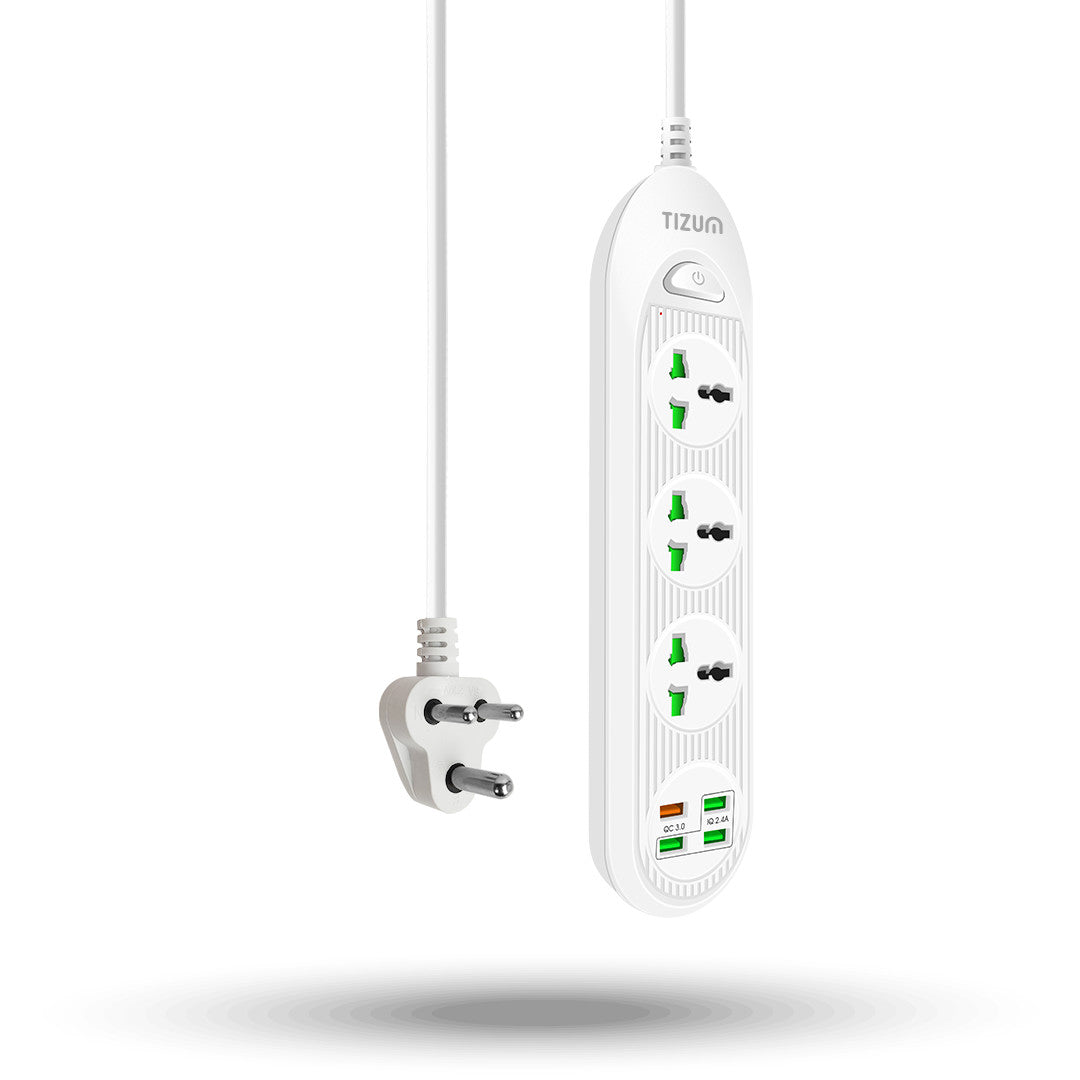 Fast Charging Extension Board with USB Port for Office and Home